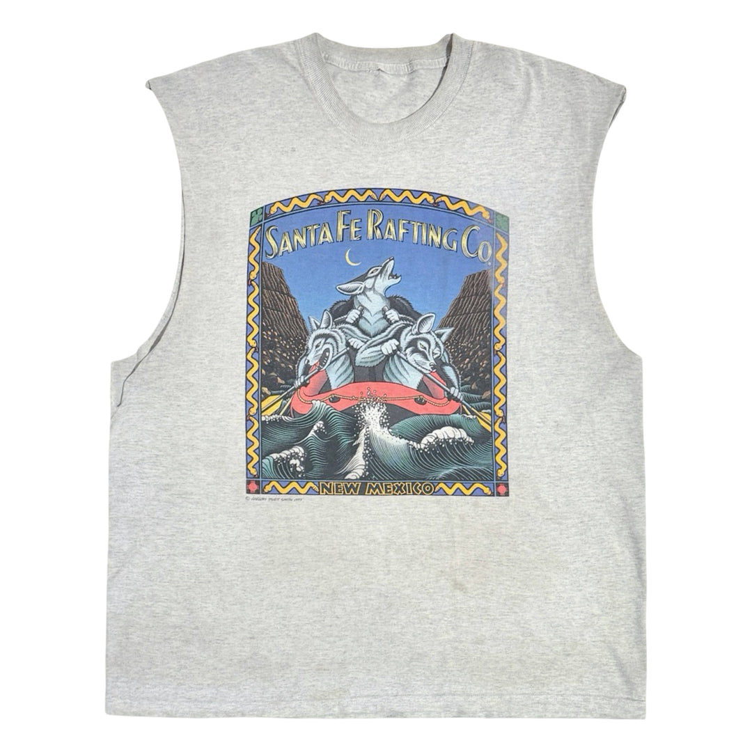 1990’S SANTA FE RAFTING CO MADE IN USA CUT OFF TANK TOP T-SHIRT X-LARGE