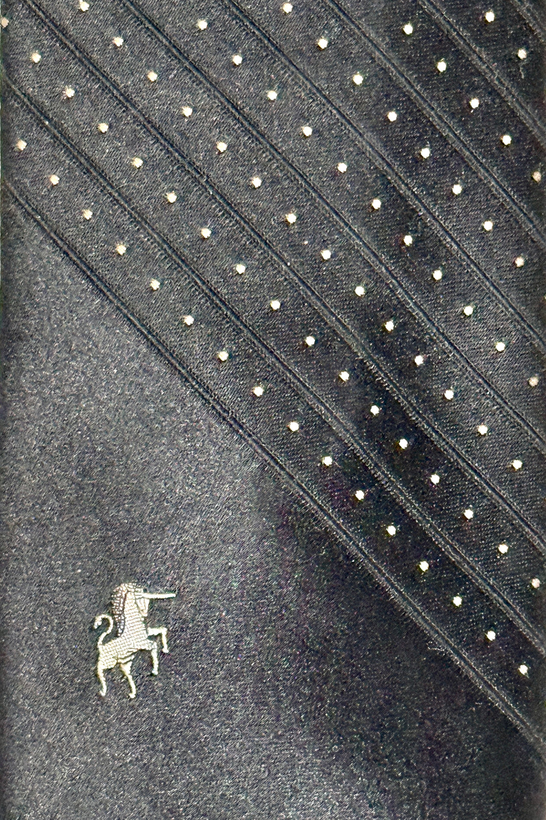 1960’S BRONZINI MADE IN ITALY UNICORN WOVEN 100% SILK NECKTIE