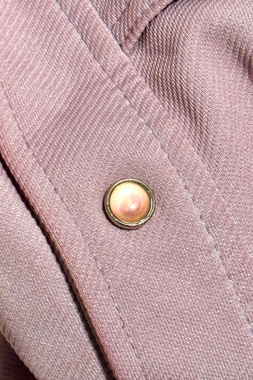 1970’S LEE MADE IN USA CROPPED PINK WESTERN PEARL SNAP TRUCKER JACKET X-LARGE