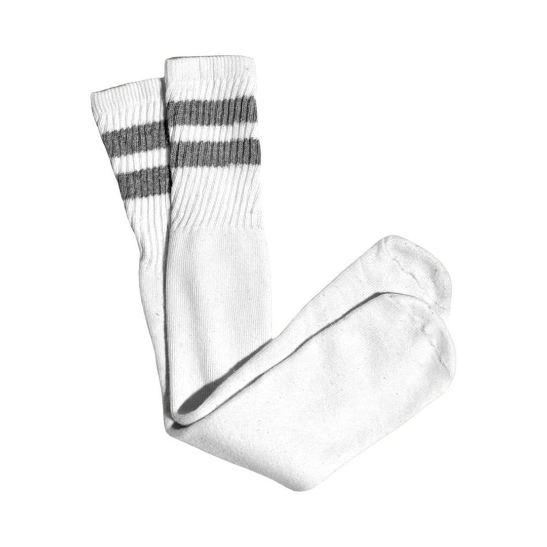 1970’S DOUBLE STRIPE MADE IN USA FULL CALF ATHLETIC TUBE SOCKS L(9-12)
