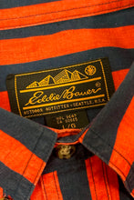 Load image into Gallery viewer, 1990’S EDDIE BAUER STRIPED L/S B.D. SHIRT LARGE
