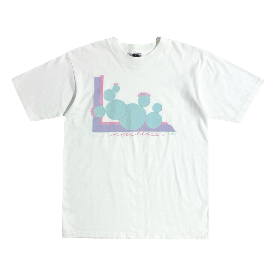 1990’S CACTUS MADE IN USA PASTEL SOUTHWESTERN PRINT S/S T-SHIRT LARGE
