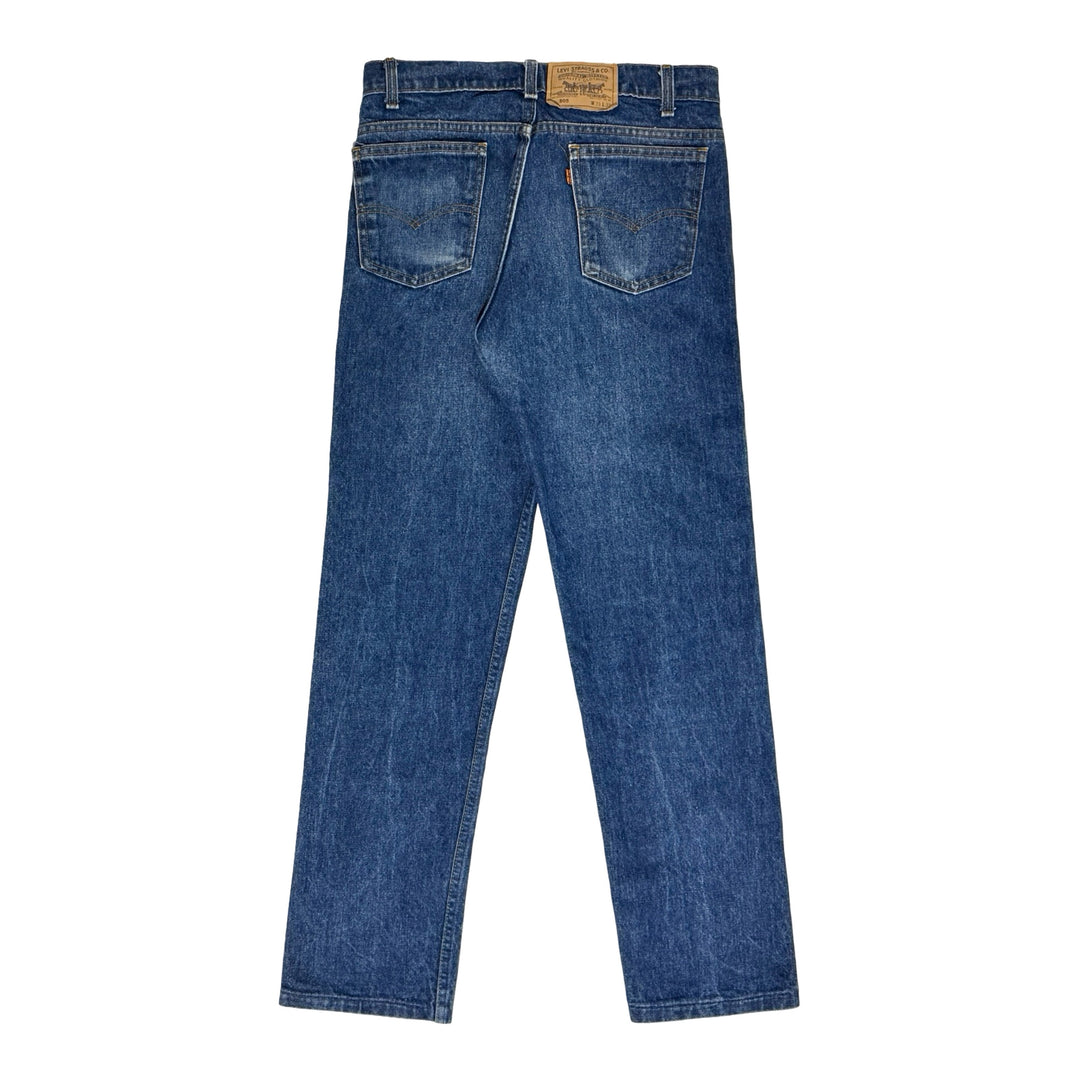 1980’S LEVI’S ORANGE TAB 505 MADE IN USA FADED MEDIUM WASH DENIM JEANS 32 X 30