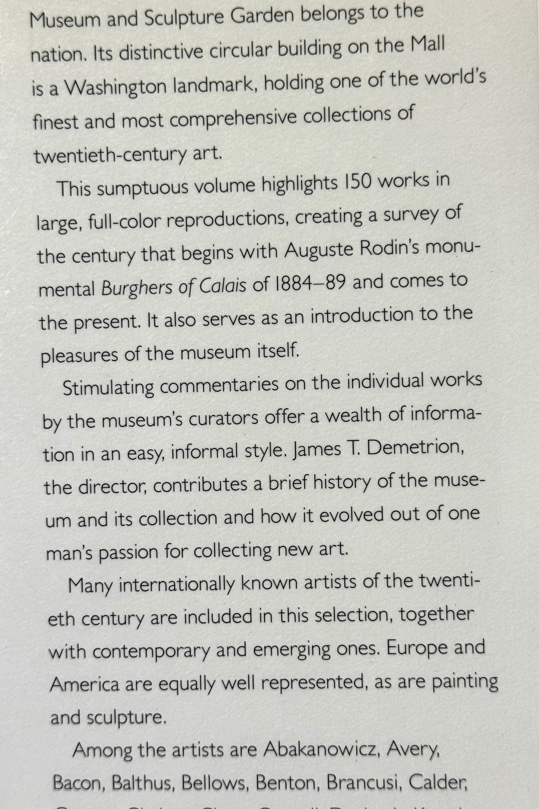 HIRSHHORN MUSEUM & SCULPTURE GARDEN: 150 WORKS OF ART BOOK