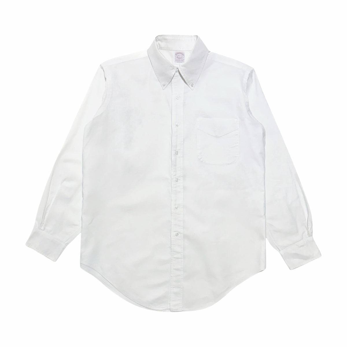 1980's Brooks Brothers made in USA white Supima cotton oxford button down shirt x-large