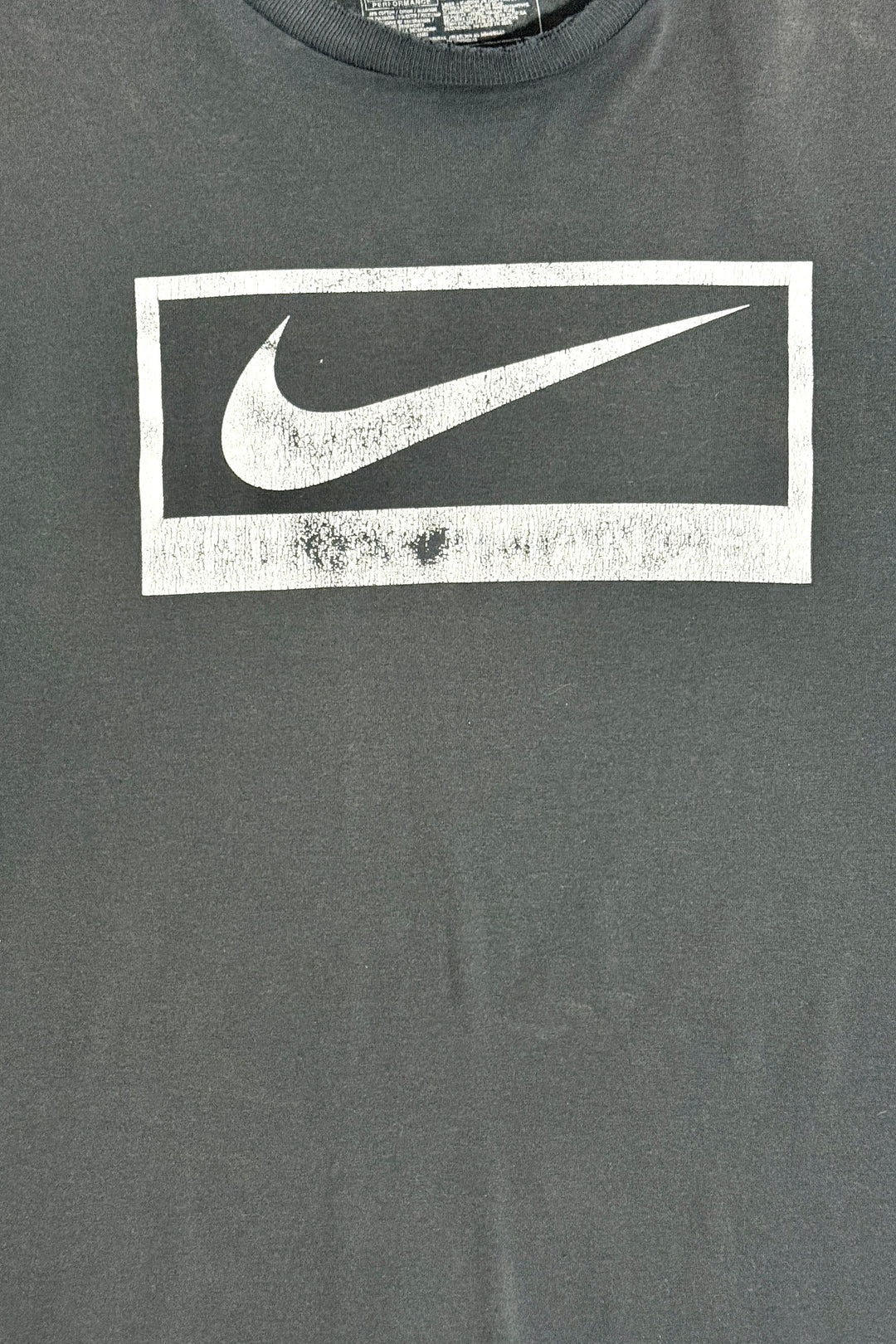 2000’S NIKE FADED & THRASHED BLACK S/S T-SHIRT XXL