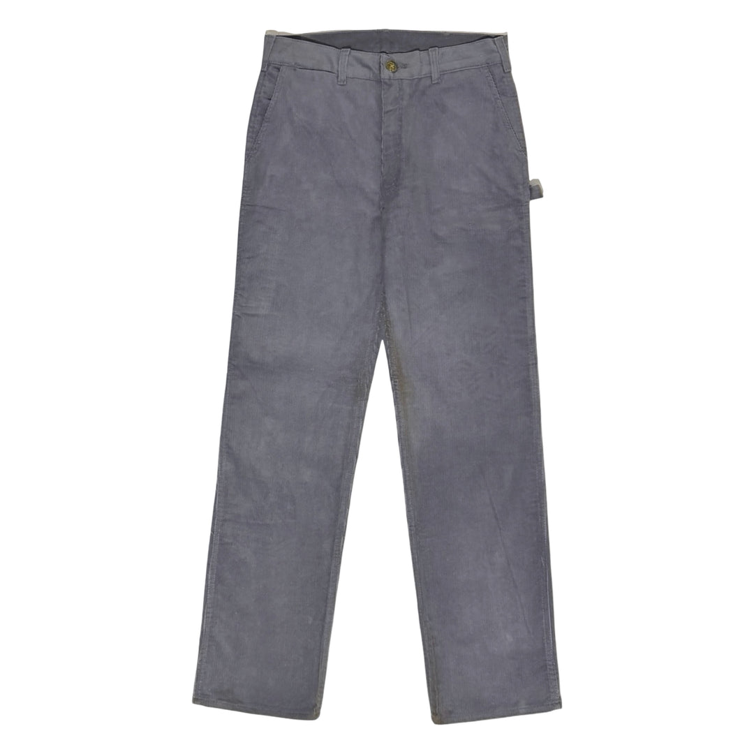 1980’S DEADSTOCK OSH KOSH B’GOSH MADE IN USA GRAY CORDUROY CARPENTER PAINTER PANTS 32 X 32