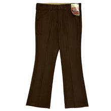 Load image into Gallery viewer, 1970’S DEADSTOCK PENNEY’S MADE IN USA BROWN WESTERN BOOTCUT PANTS 36 X 30
