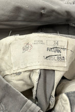 Load image into Gallery viewer, 1960’S MCNAIRS TEXAS THRASHED COTTON WORKWEAR GREY CHINOS 34 X 28
