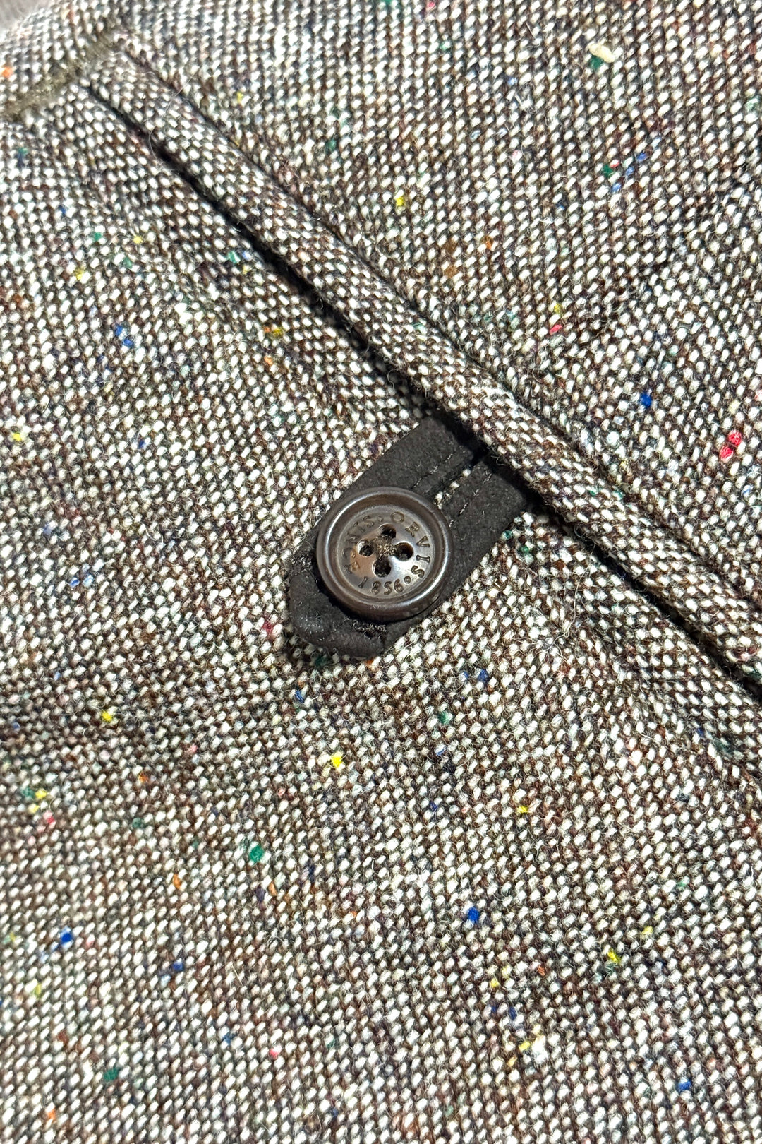 1990’S ORVIS SIGNATURE COLLECTION MADE IN USA FLECKED TWEED CARGO PANTS 32 X 30