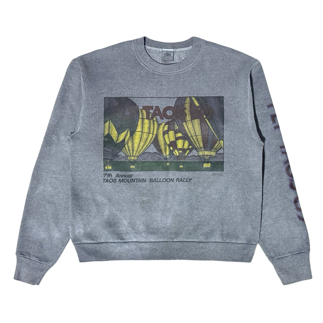 1980’S TAOS GOTH BALLOONS MADE IN USA CROPPED FLEECE SWEATER LARGE