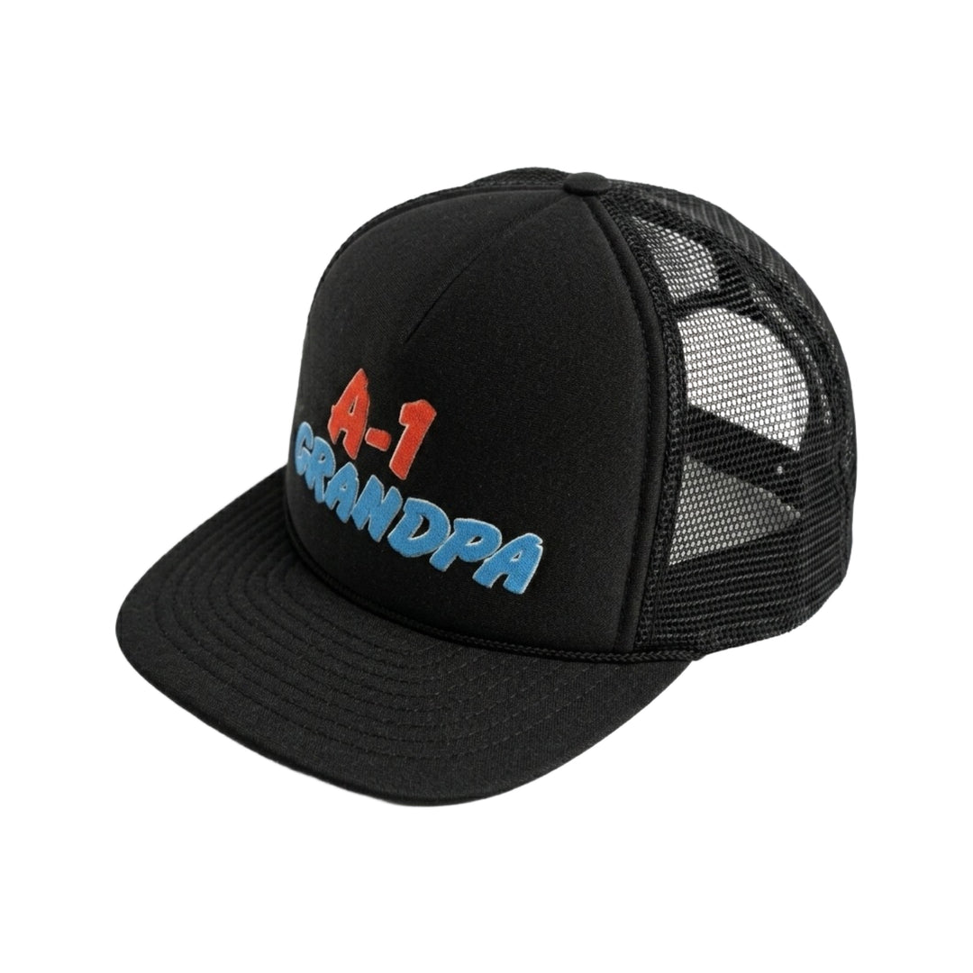 1970’S A-1 GRANDPA BLACK FOAM & MESH TRUCKER HAT