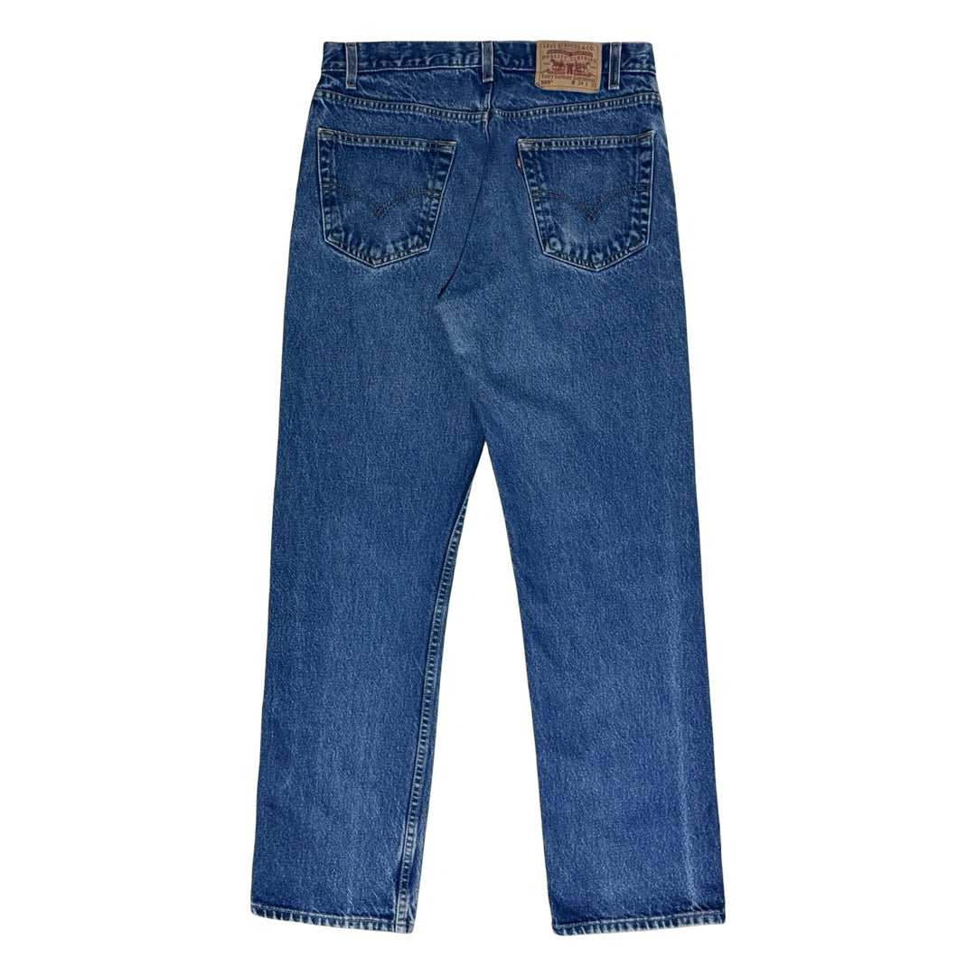 1990’S LEVI’S 505 FADED MEDIUM WASH STRAIGHT LEG DENIM JEANS 32 X 32