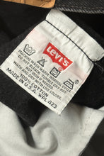 Load image into Gallery viewer, 1990’S LEVI’S MADE IN USA RED TAB BLACK 501 DENIM JEANS 38 X 32
