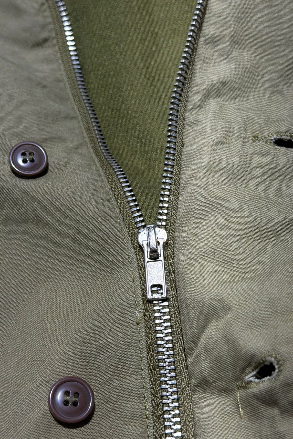 1970's German olive cropped field jacket large