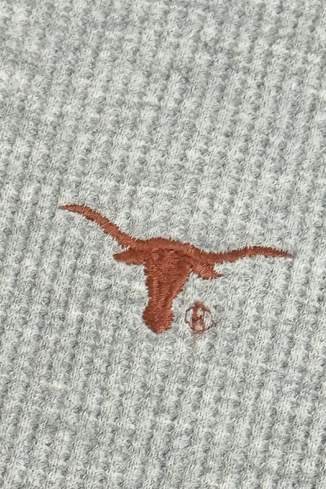 1990’S TEXAS LONGHORNS MADE IN USA WAFFLE KNIT THERMAL L/S SHIRT X-LARGE
