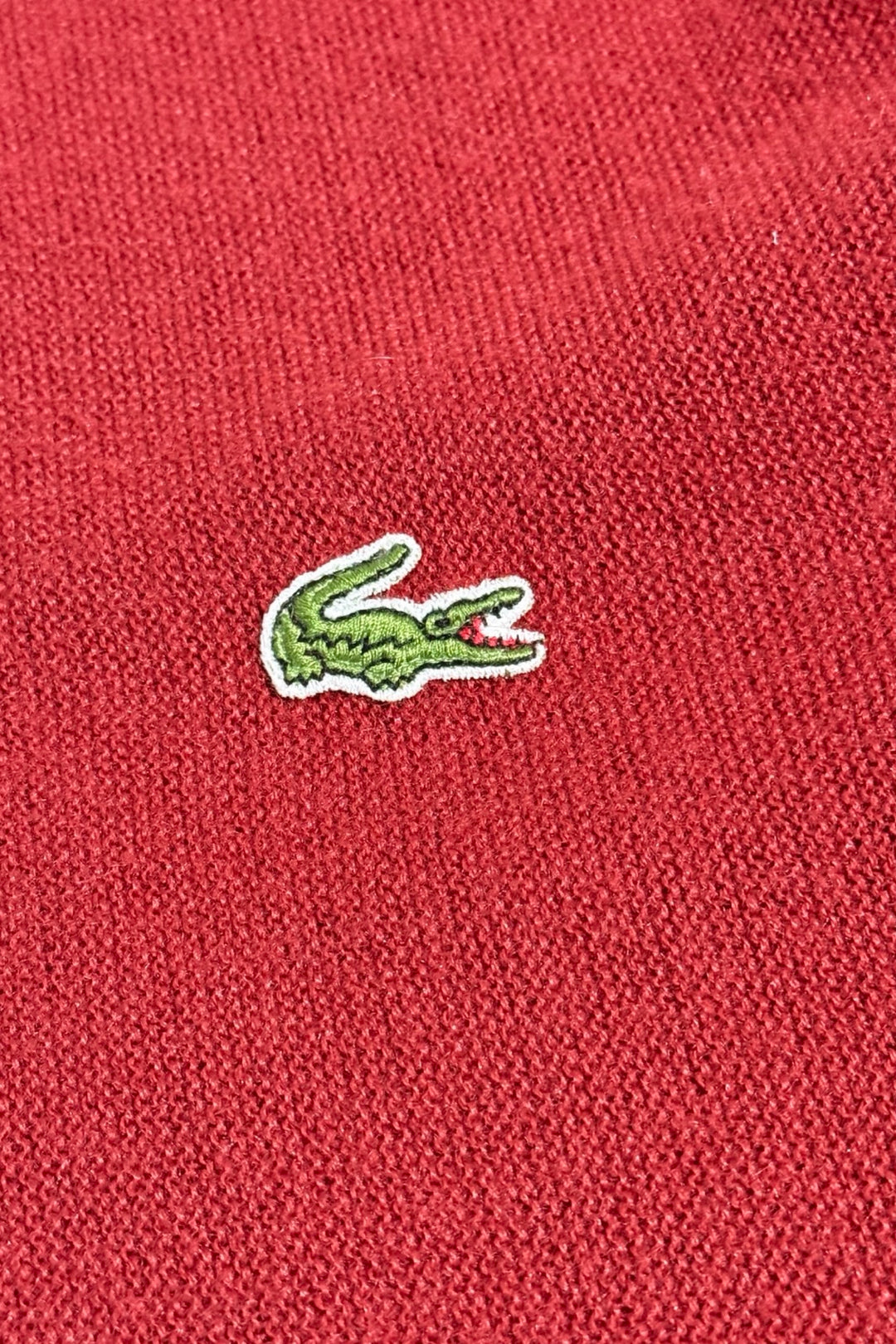 1960’S IZOD LACOSTE MADE IN USA CROPPED FADED KNIT CARDIGAN MEDIUM