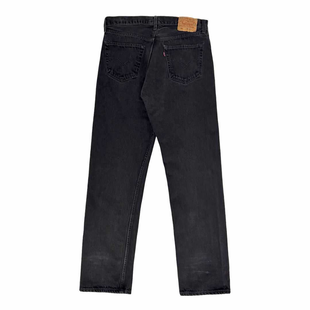 1990’S LEVI’S 501 FADED BLACK STRAIGHT LEG DENIM JEANS 34 X 32