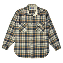 Load image into Gallery viewer, 1970’S PENDLETON MADE IN USA VIRGIN WOOL FLANNEL FIELD OVER SHIRT MEDIUM
