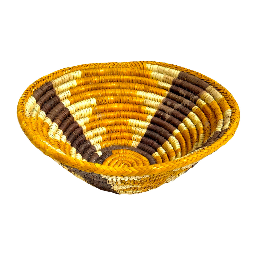 HOPI WOVEN SWEETGRASS PATTERNED SMALL JEWELRY CATCH ALL BASKET