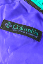 Load image into Gallery viewer, 1990’S COLUMBIA REVERSIBLE TEAL CROPPED PUFFER ZIP JACKET LARGE
