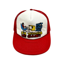 Load image into Gallery viewer, 1980’S WATCHING THE GAME FOAM &amp; MESH TRUCKER HAT
