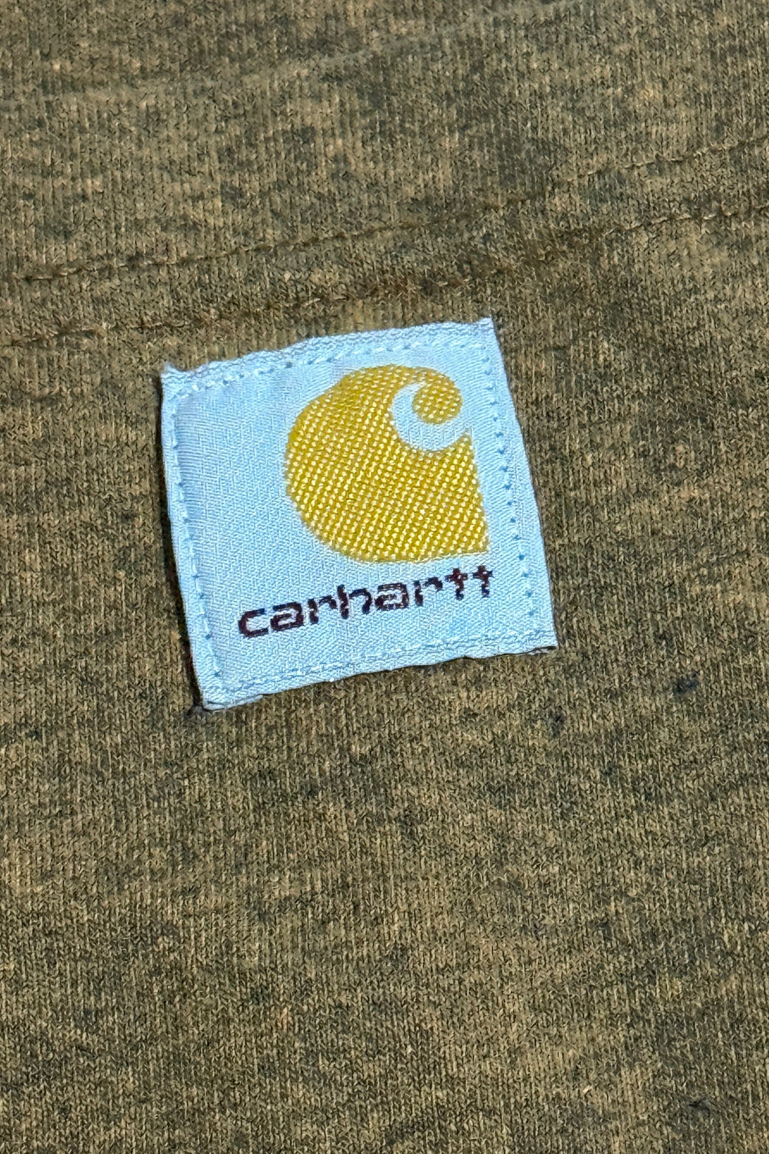 2000’S CARHARTT MARLED BROWN POCKET S/S T-SHIRT LARGE