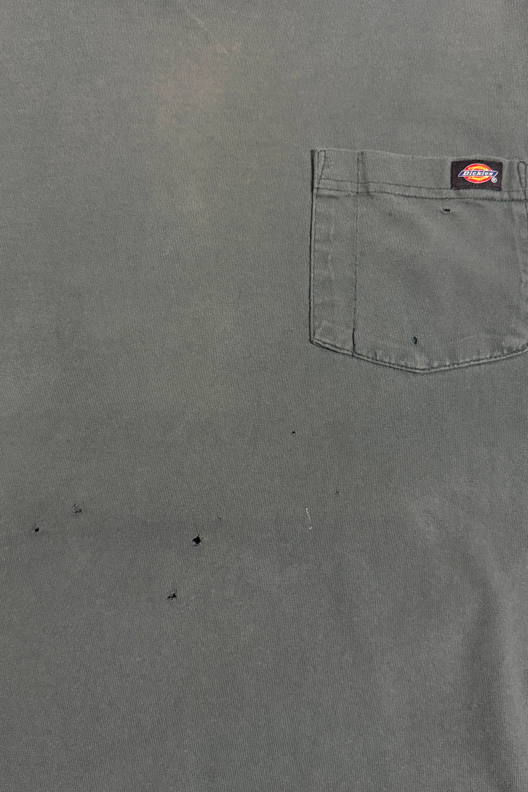 2000’S DICKIES TRASHED & FADED JERSEY POCKET S/S T-SHIRT LARGE