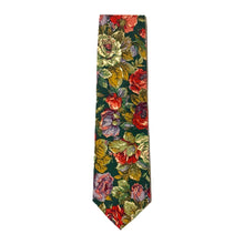 Cargar imagen en el visor de la galería, 1980’S TANGO MADE IN USA 100% COTTON FLORAL HANDMADE TIE
