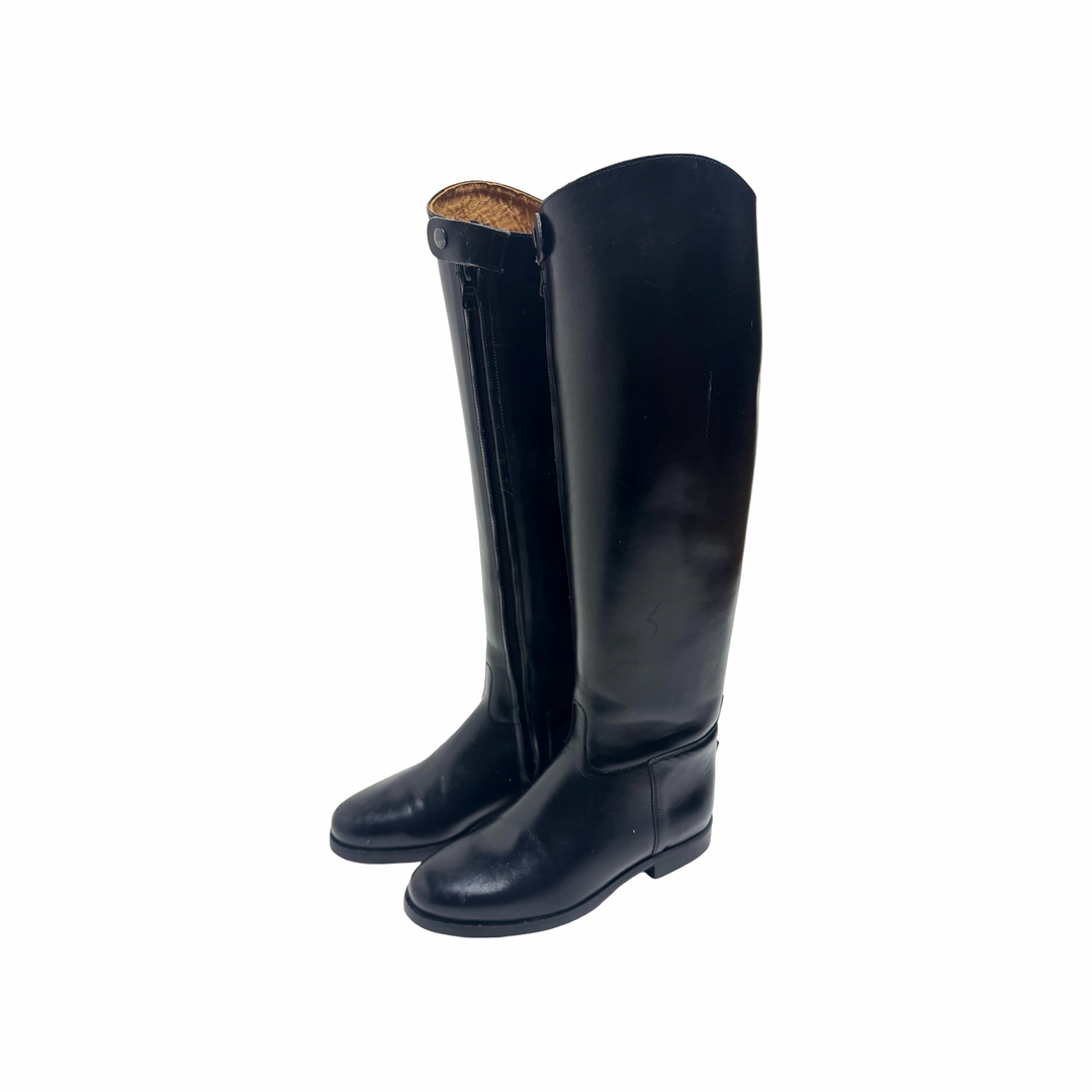 1990’S DEADSTOCK AIGLE LEATHER N.S. TALL RIDING BOOTS MADE IN FRANCE 7