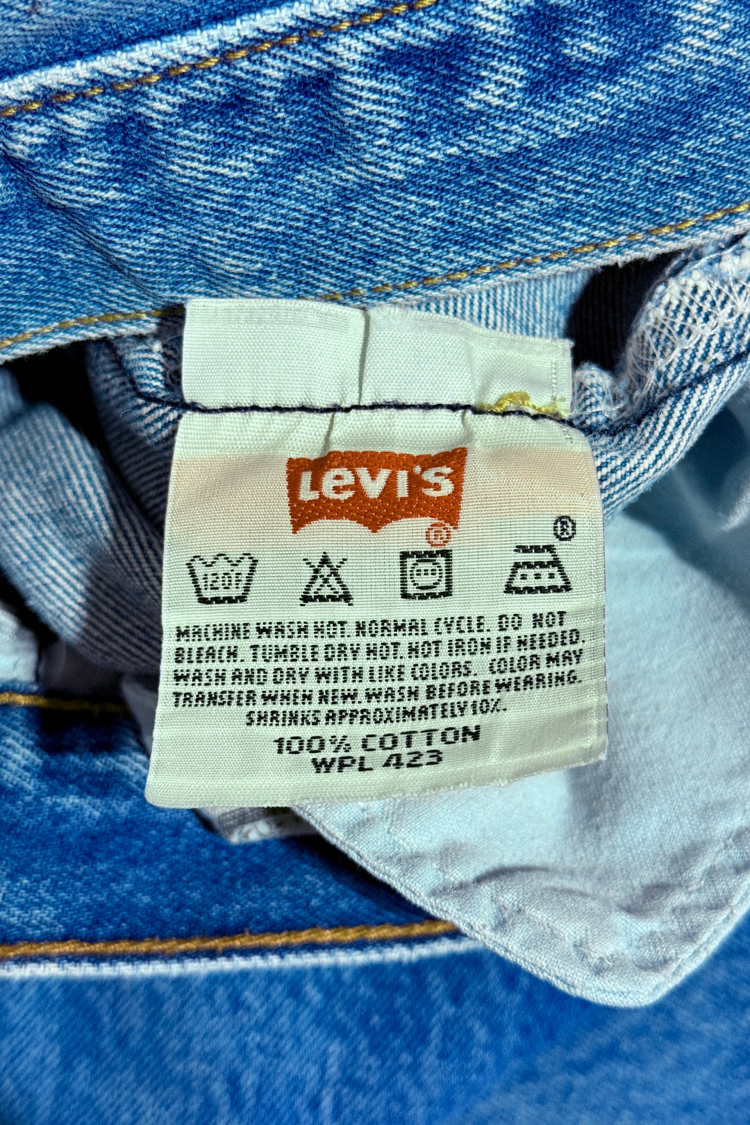 1990’S LEVI’S 501XX FADED LIGHT WASH DENIM JEANS 32 X 36
