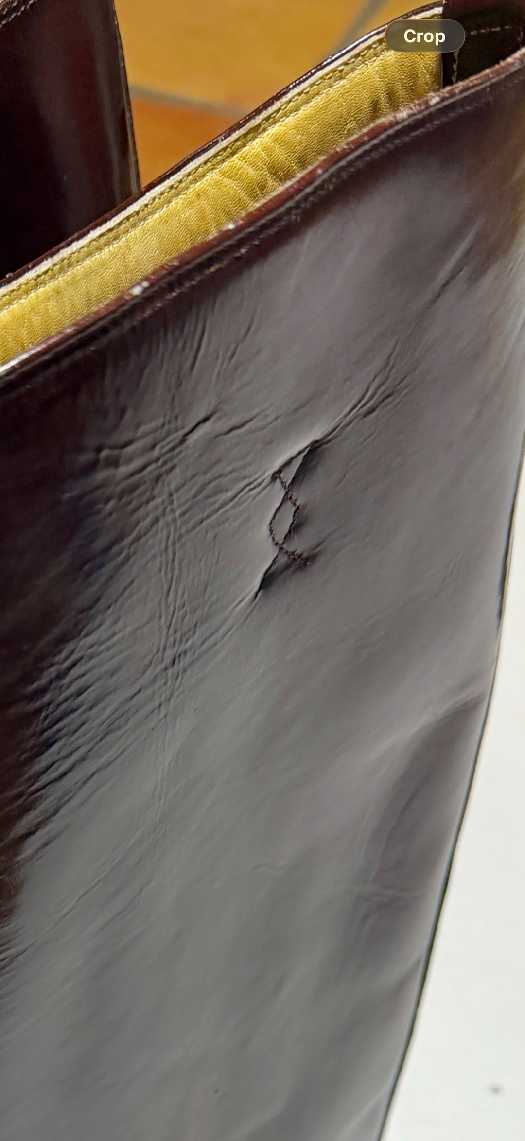 1970’S DEADSTOCK BESPOKE MADE IN ENGLAND HIGH GLOSS SHINE LEATHER EQUESTRIAN ENGLISH HORSE RIDING BOOTS 11