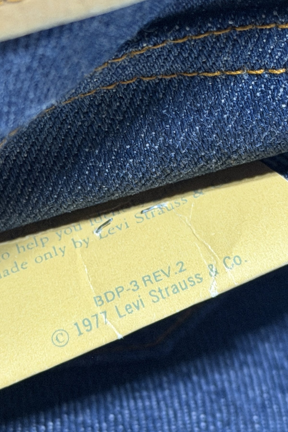 1970's Levi's Deadstock Saddleman 716 bootcut jeans 25 x 32