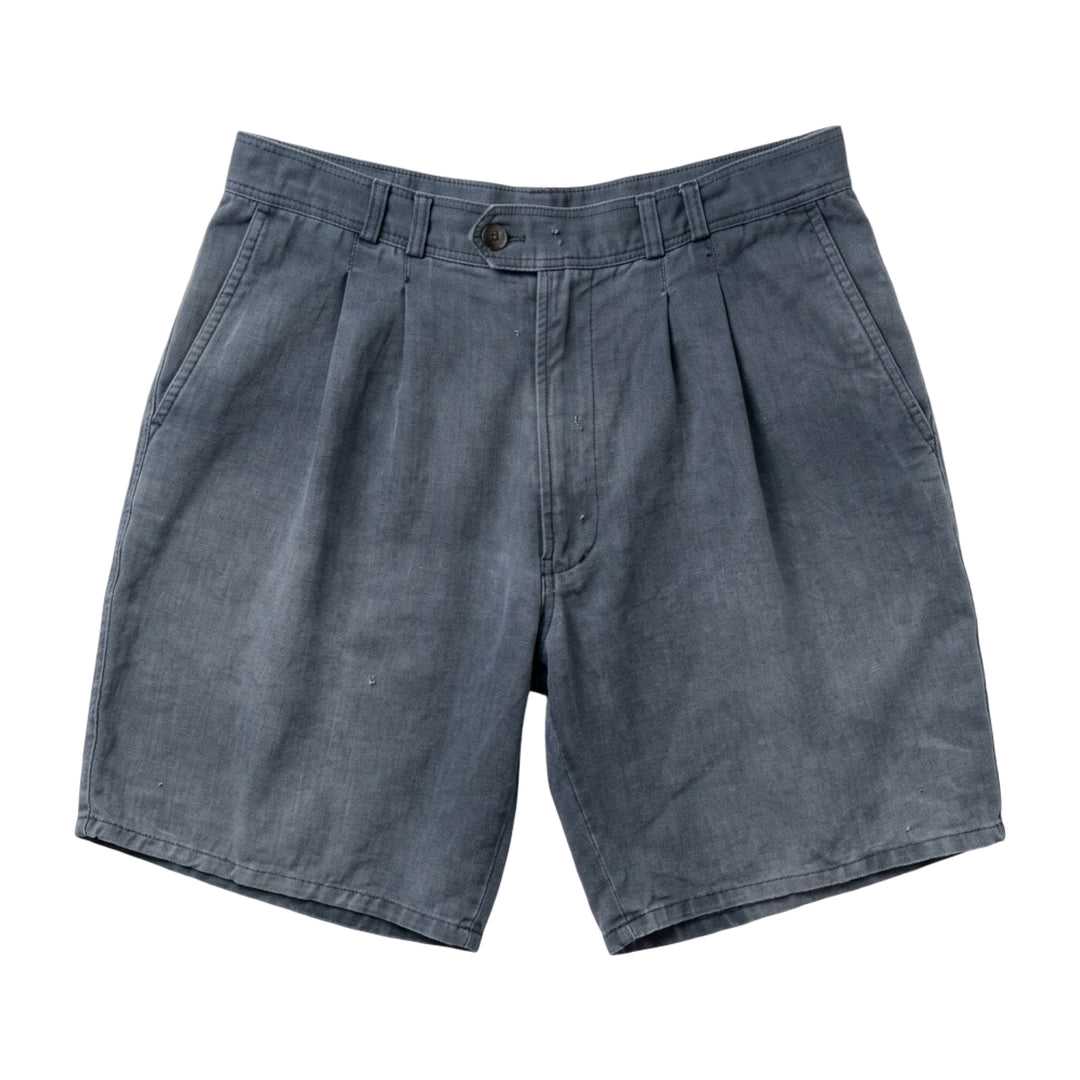 1990’S BUGLE BOY FADED PLEATED 8”CHINO SHORTS 34