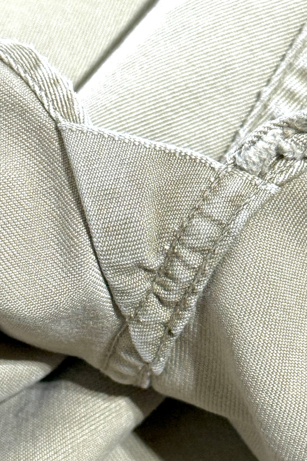 1940’S US ARMY MADE IN USA COTTON KHAKI FIELD L/S B.D. SHIRT MEDIUM