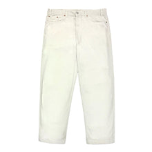 Load image into Gallery viewer, 1990’S LEVI’S MADE IN USA 550 BAGGY FIT OFF WHITE DENIM PANTS 36 X 30
