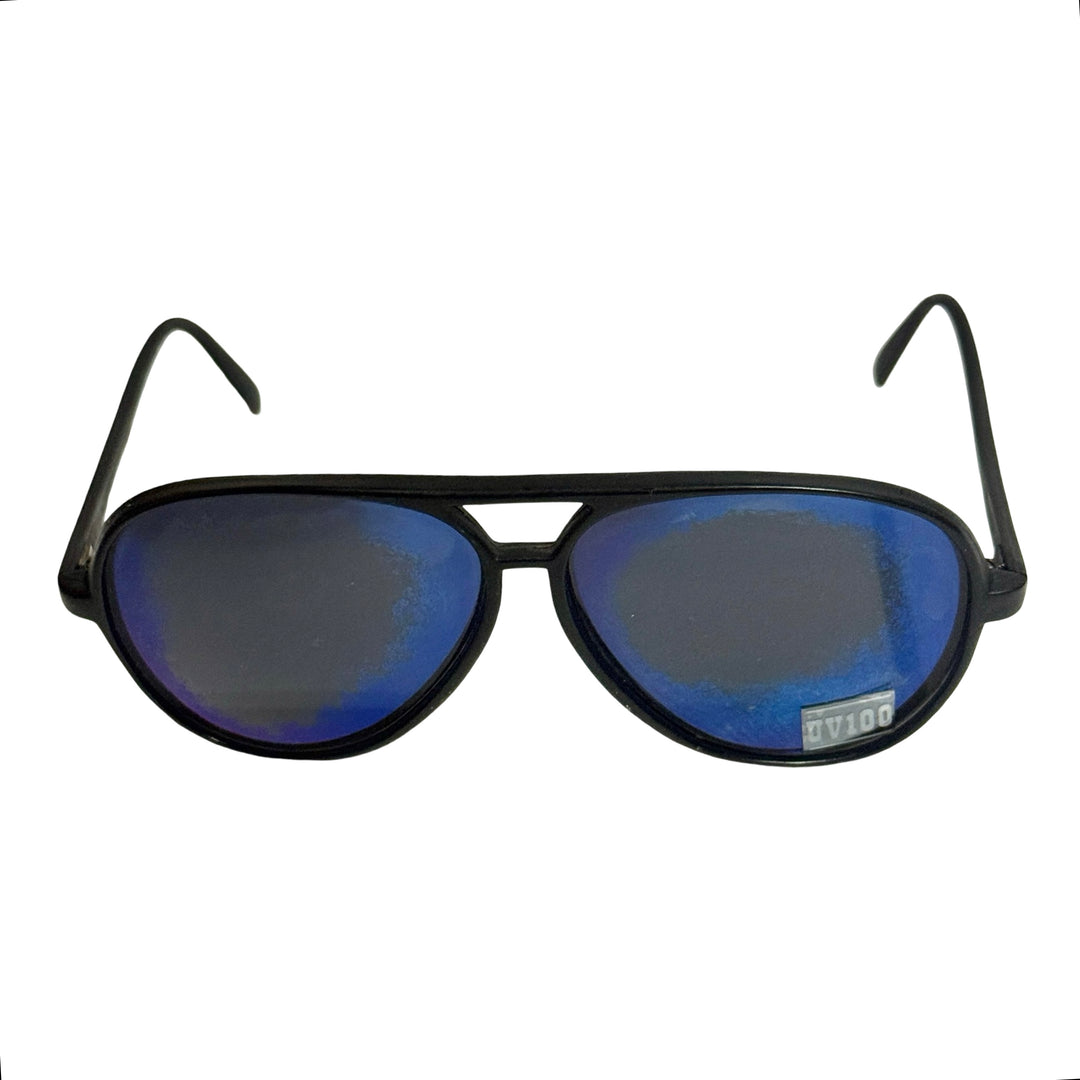 1970’S ZEDS BLACK FRAME BLUE SMOKE LENSES AVIATOR SUNGLASSES
