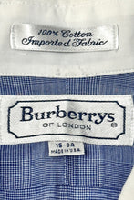Cargar imagen en el visor de la galería, 1970’S BURBERRY’S MADE IN USA WHITE COLLAR L/S B.D. SHIRT SMALL
