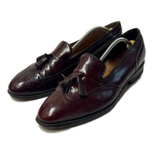 Load image into Gallery viewer, 1980’S ALLEN EDMONDS MADE IN USA BENCH MADE “AUBURN” TASSLE LOAFERS M12
