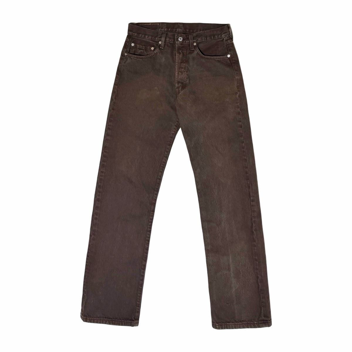 1990's Levi's 501 brown straight leg denim jeans 30 x 34