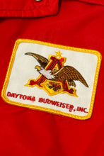 Load image into Gallery viewer, 1970’S DAYTONA BUDWEISER MADE IN USA CROPPED ZIP RACING JACKET LARGE
