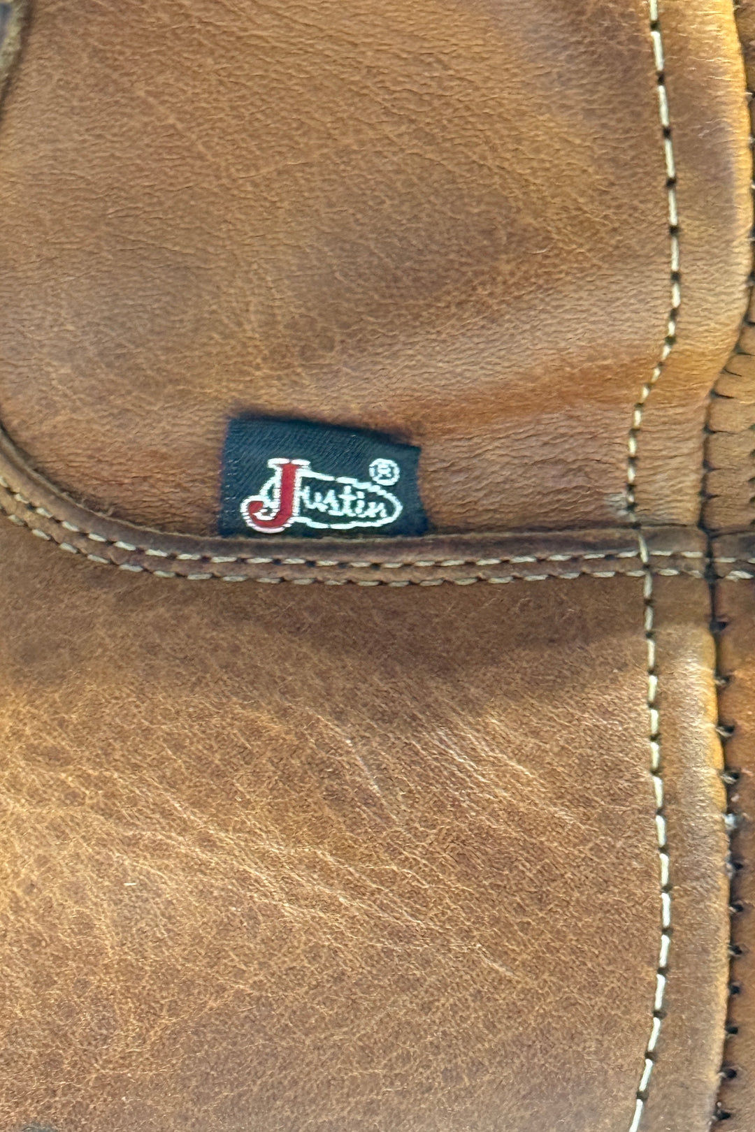 1990’S JUSTIN MADE IN USA LEATHER ROPER WORK COWBOY BOOTS 11