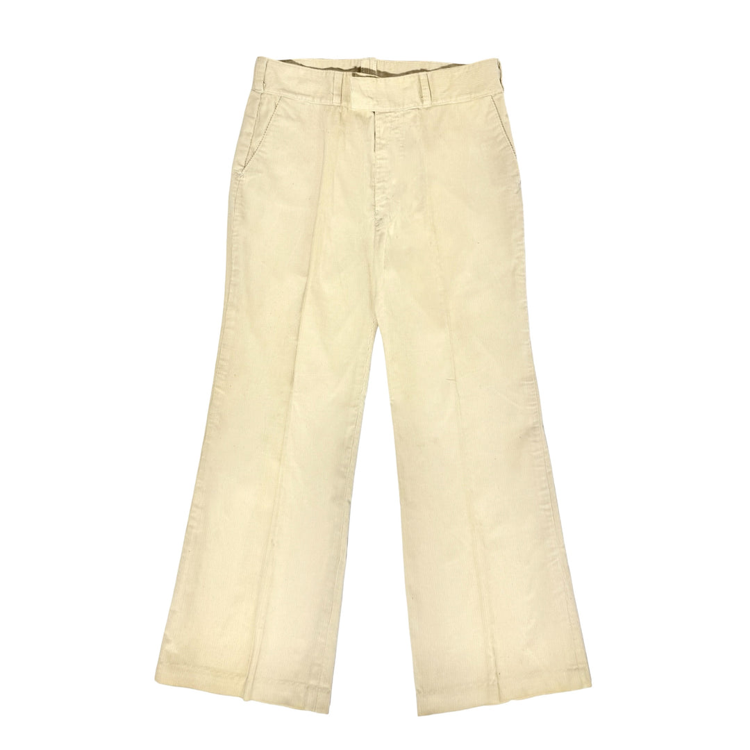 1970’S CUSTOM MADE IN USA CORDUROY FLARED WIDE LEG 2 PIECE DISCO SUIT 40R