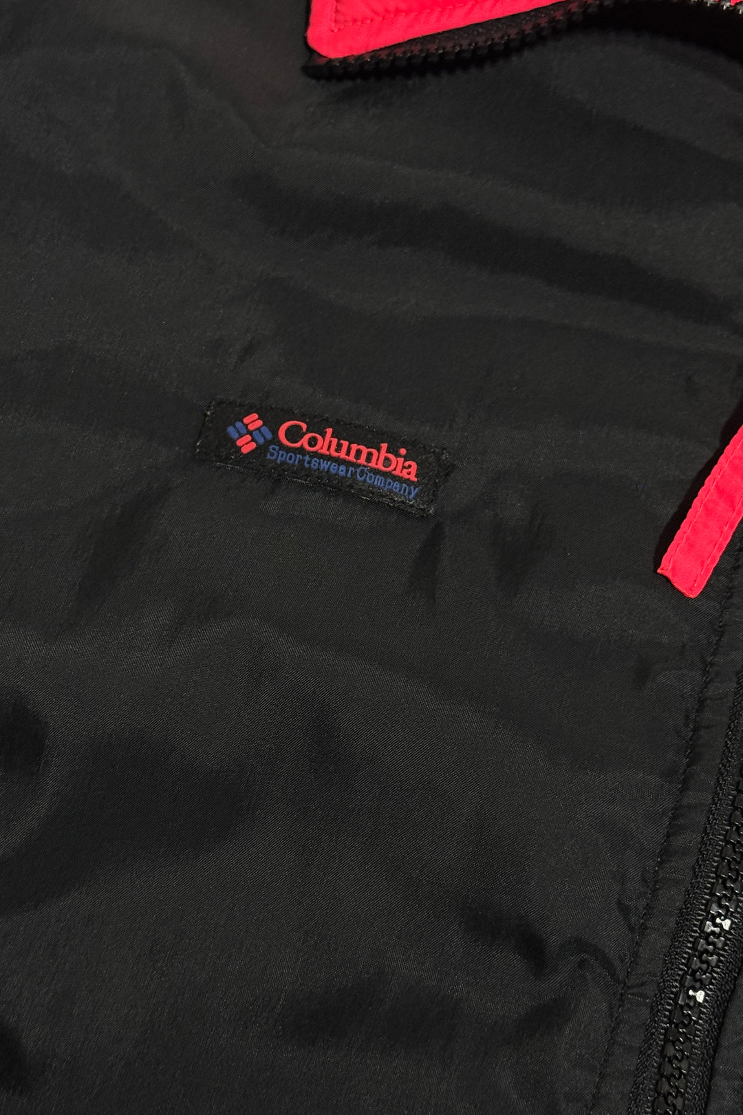 1990’S COLUMBIA CROPPED REVERSIBLE WINDBREAKER ZIP JACKET LARGE