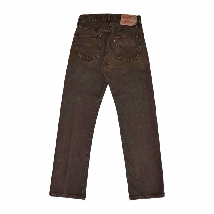 1990's Levi's 501 brown straight leg denim jeans 30 x 34
