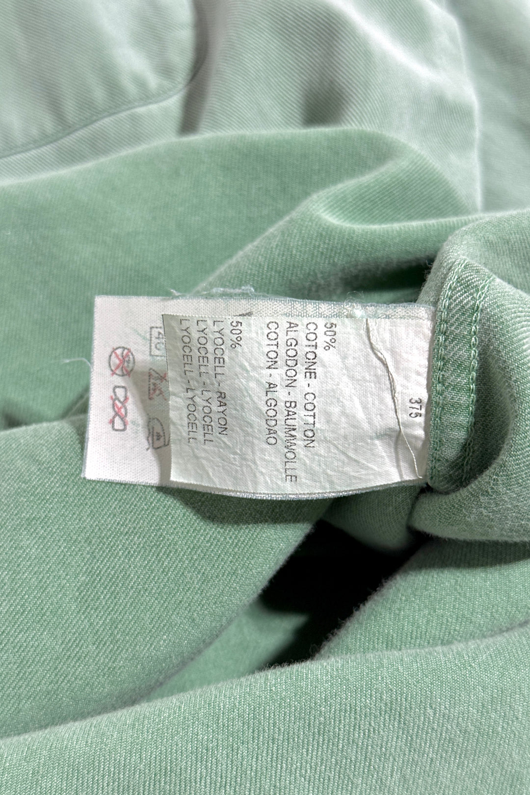 1990’S ERMENEGILDO ZEGNA MADE IN ITALY SUPER SOFT COTTON L/S B.D. SHIRT LARGE