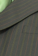 Cargar imagen en el visor de la galería, 1970’S JOE MYLES UNION MADE IN USA DISCO STRIPED SUIT JACKET BLAZER 40R
