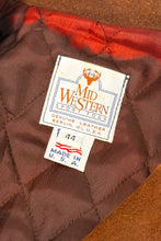 Load image into Gallery viewer, 1990’S WESTERN SPORT TOGS MADE IN USA SUEDE CROPPED BOMBER JACKET LARGE
