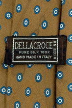 Load image into Gallery viewer, 1960’S DELLACROCE MADE IN ITALY 100% SILK PATTERNED HANDMADE TIE
