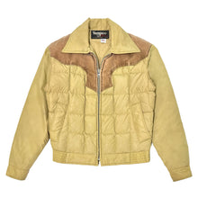 Load image into Gallery viewer, 1970’S TEMPCO MADE IN USA CROPPED WESTERN QUILTED GOOSE DOWN BOMBER JACKET MEDIUM
